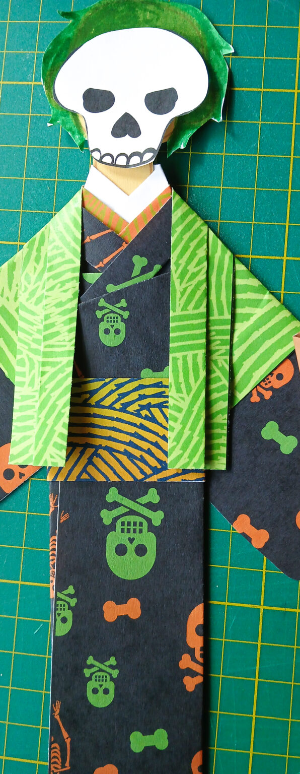 free paper dolls, halloween dolls, halloween origami, halloween paper dolls, fall paper dolls, holiday origami, fall themed activty, free activity for kids, anime club activities, anime club crafts, origami paper dolls, washi paper dolls, printable paper dolls