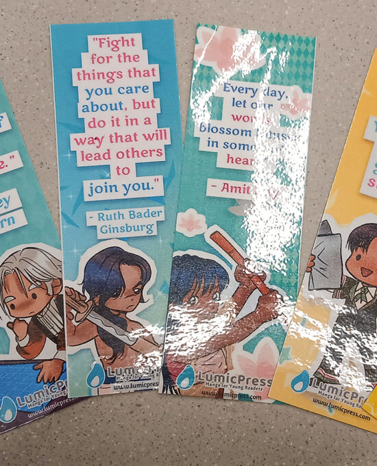 Bulk Kids Motivational Bookmarks – Kawaii Manga Style Laminated Waterproof Bookmark Set, Classroom Rewards, Reading Incentives
